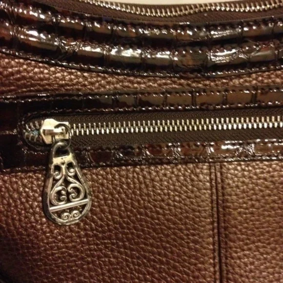BRIGHTON brown leather purse and wallet set